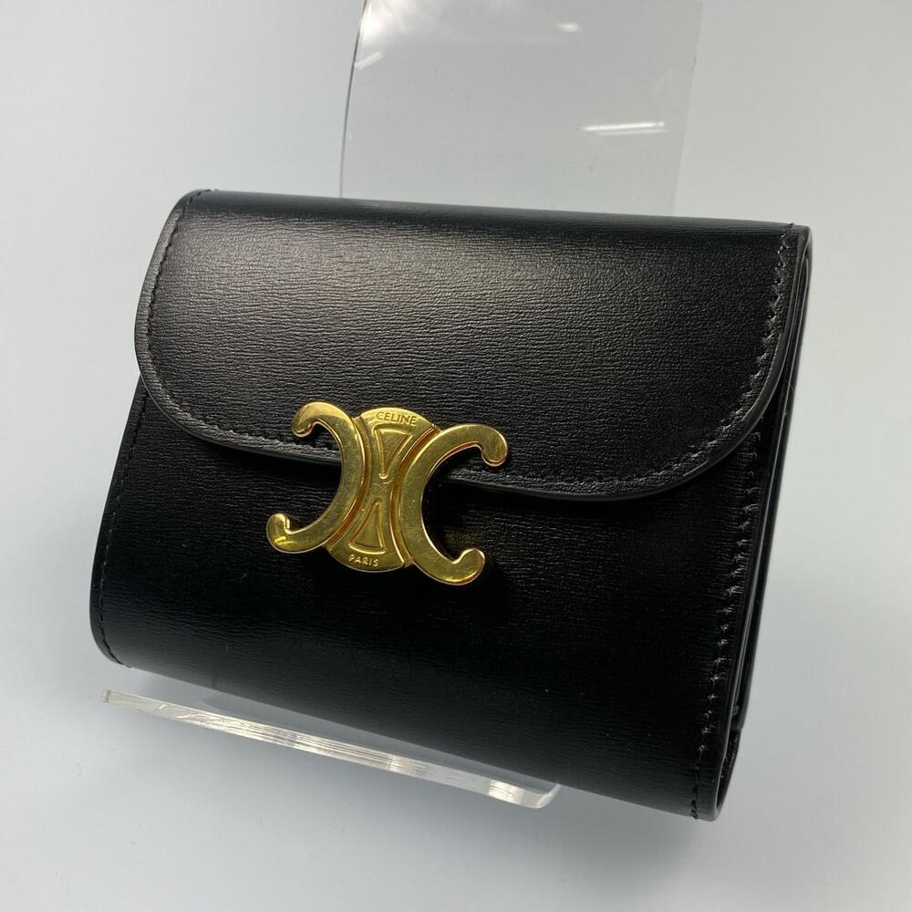 Celine Flap Wallet Triomphe Long